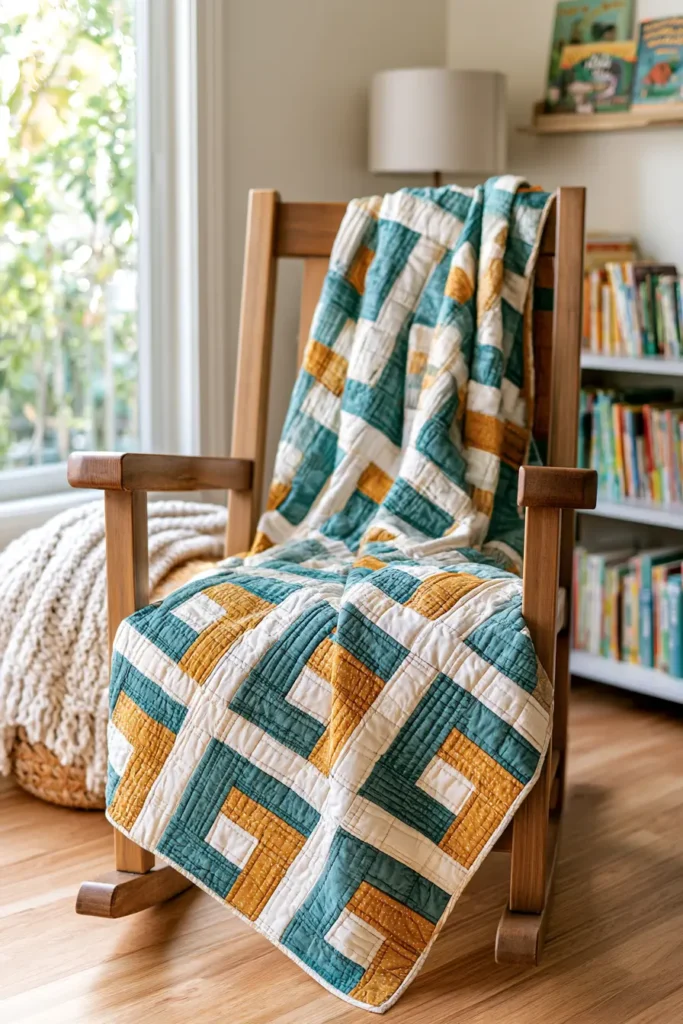 Baby Rail Fence Quilt