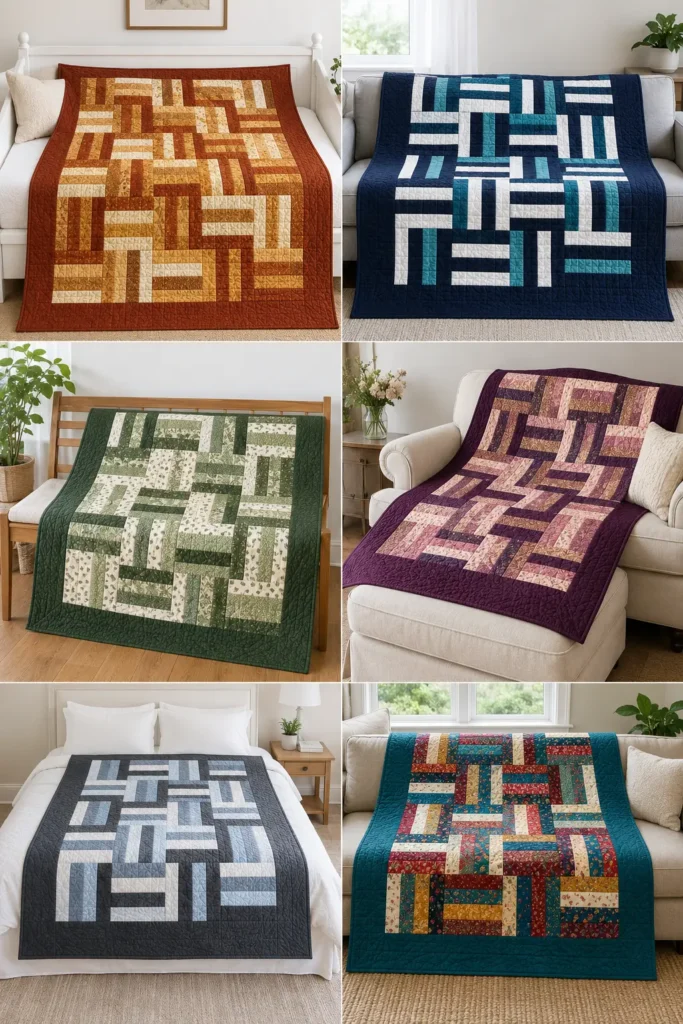 Basket Weave Rail Fence Quilt