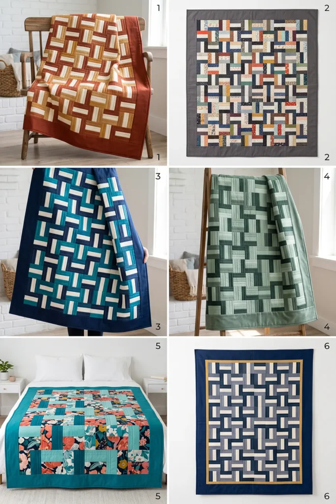 Basket Weave Rail Fence Quilt