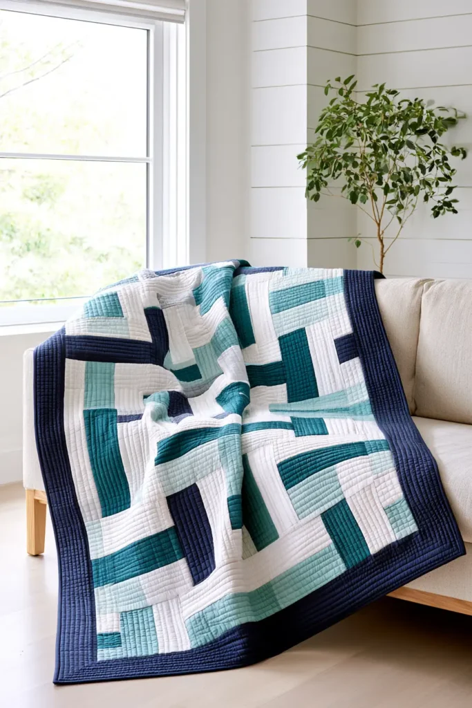 Basket Weave Rail Fence Quilt