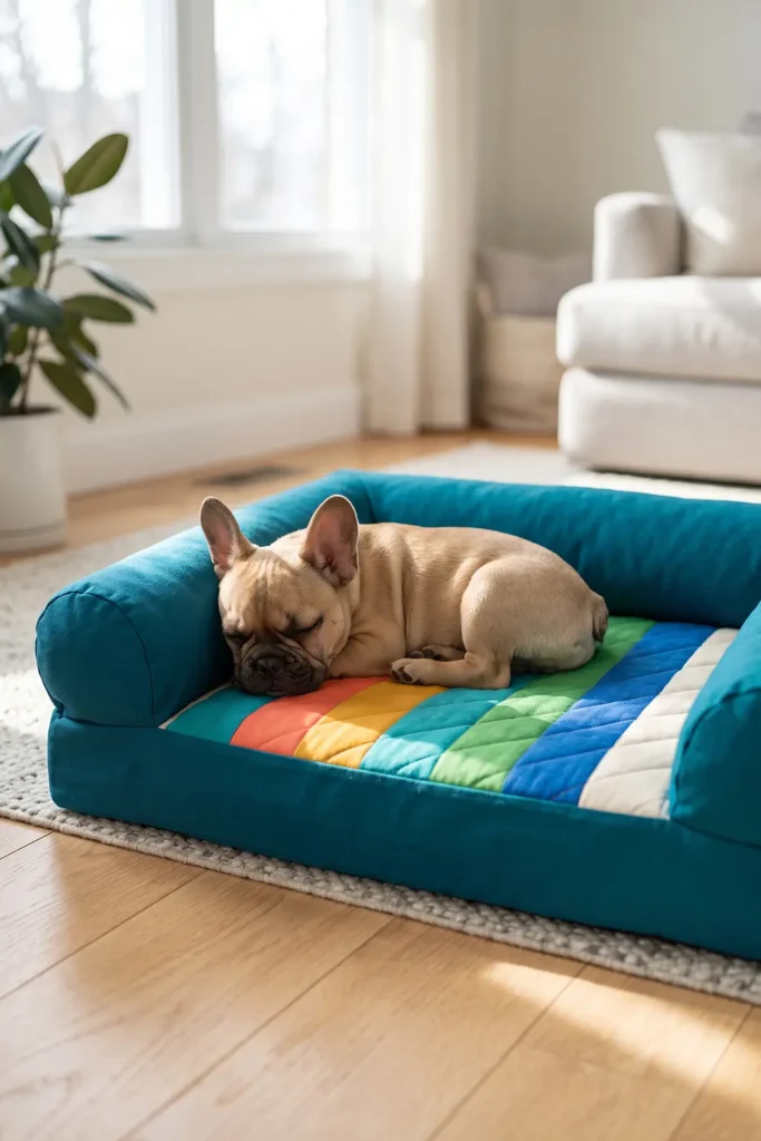 Bolster Quilted Dog Bed