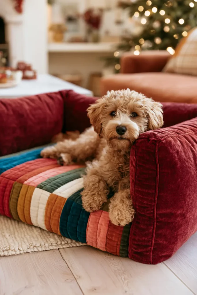 Bolster Quilted Dog Bed