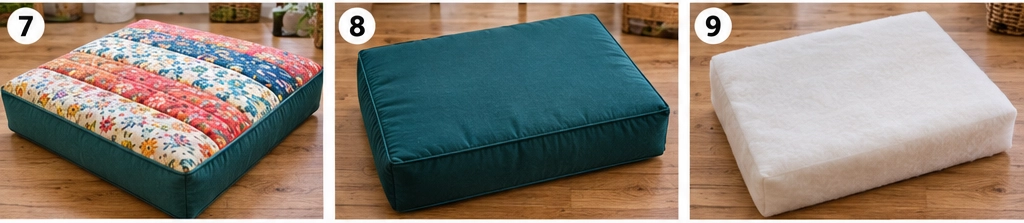 Bolster Quilted Dog Bed
