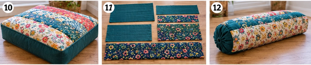 Bolster Quilted Dog Bed