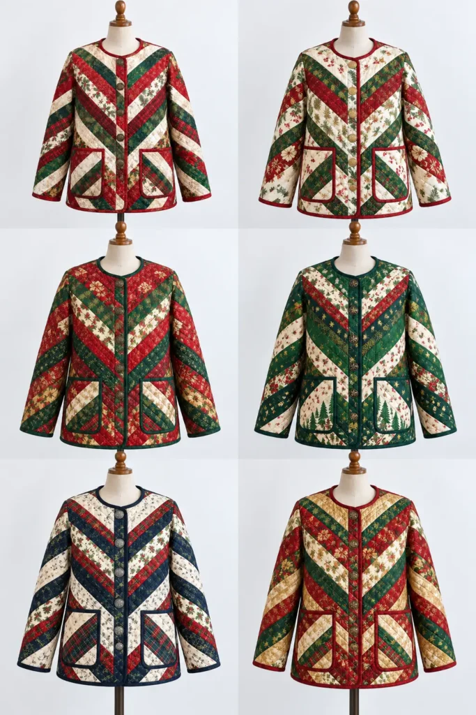 Chevron Jelly Roll Christmas Jacket
