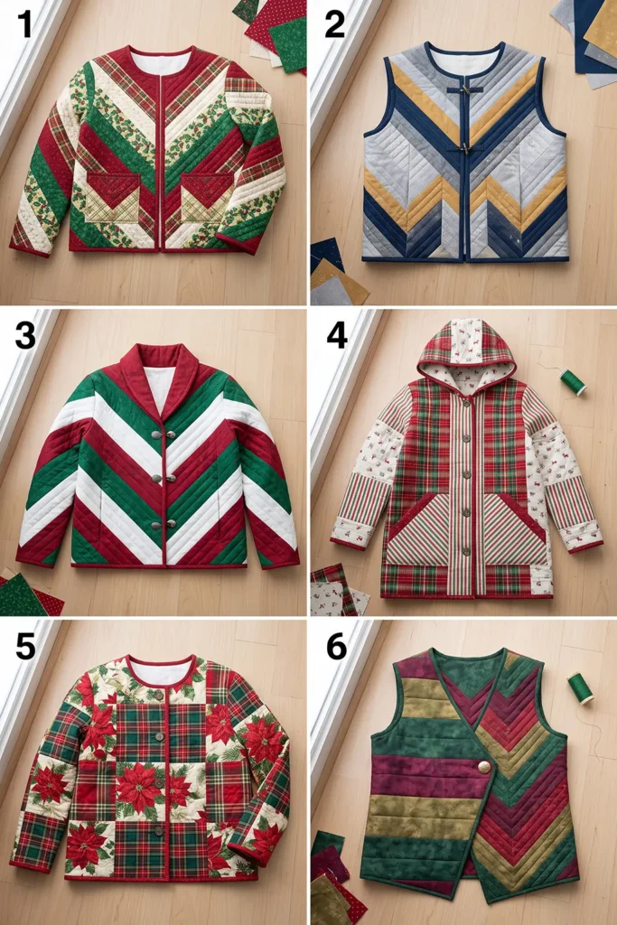 Chevron Jelly Roll Christmas Jacket
