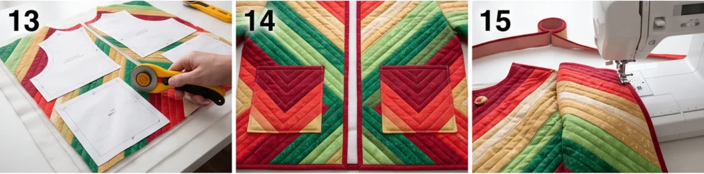 Chevron Jelly Roll Christmas Jacket