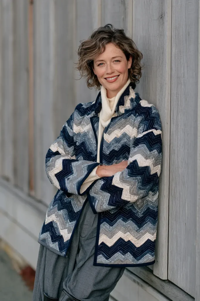 Chevron Jelly Roll Christmas Jacket
