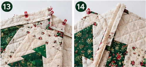 Christmas Tree Patchwork Quilted Jacket