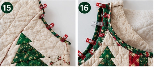 Christmas Tree Patchwork Quilted Jacket