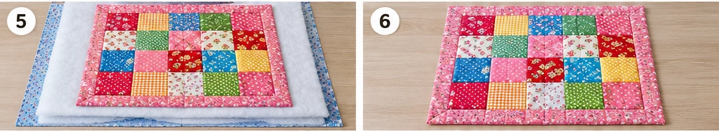 Classic Patchwork Quilted Cat Bed