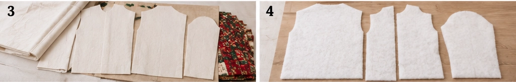 Classic Red and Green Jelly Roll Christmas Jacket