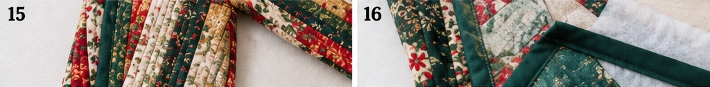 Classic Red and Green Jelly Roll Christmas Jacket