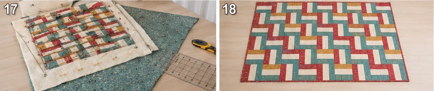 Classic Three-Strip Rail Fence Quilt