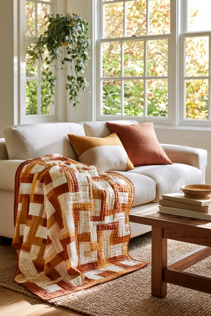 Classic Three-Strip Rail Fence Quilt