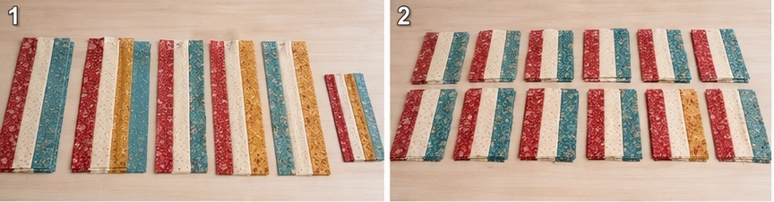 Classic Three-Strip Rail Fence Quilt