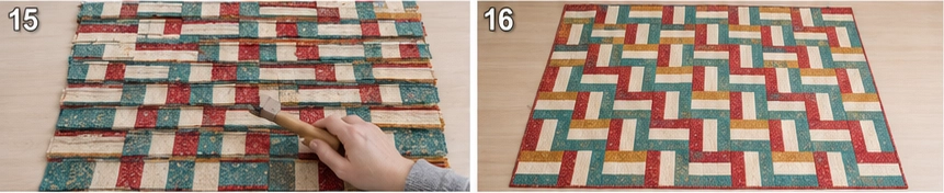 Classic Three-Strip Rail Fence Quilt