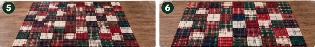 Cozy Plaid Flannel Quilted Christmas Throw