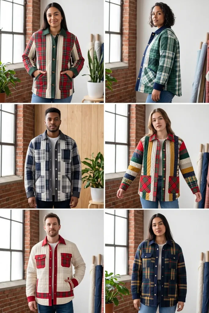 Cozy Plaid and Check Jelly Roll Christmas Shacket