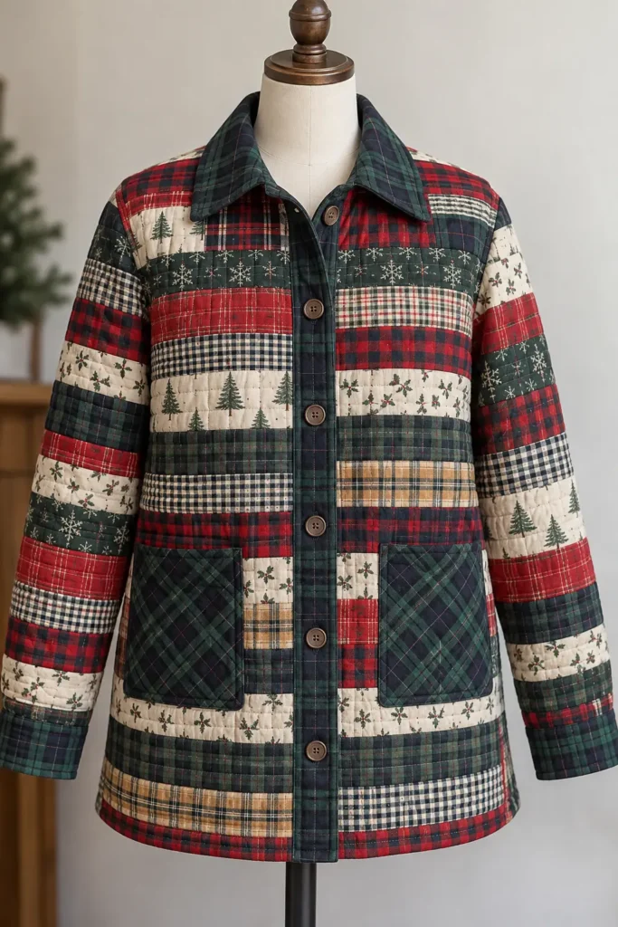 Cozy Plaid and Check Jelly Roll Christmas Shacket