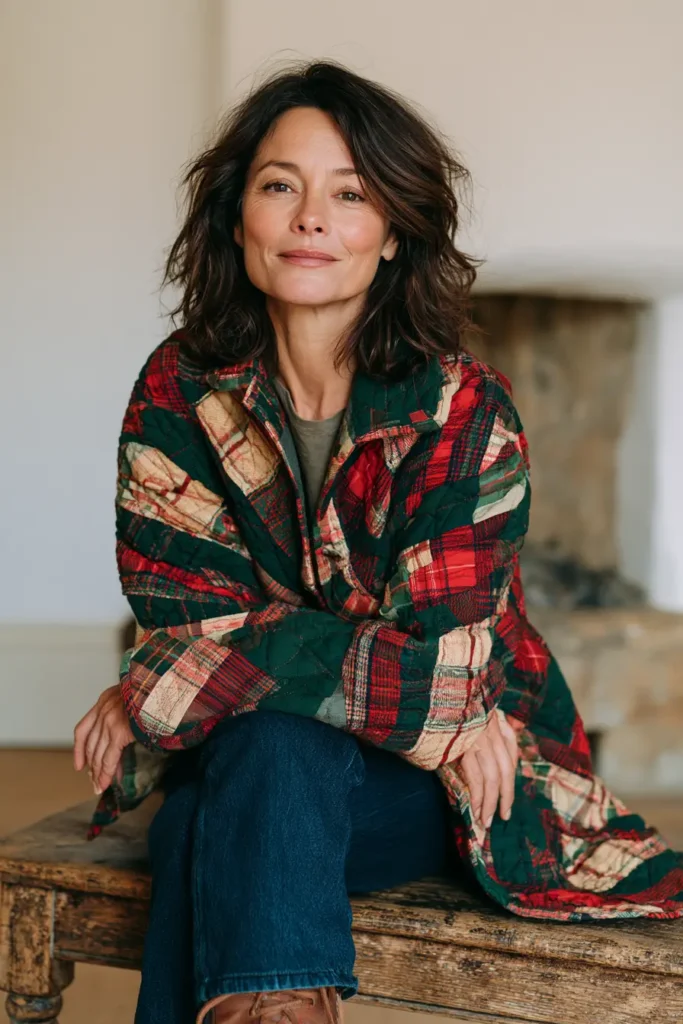 Cozy Plaid and Check Jelly Roll Christmas Shacket