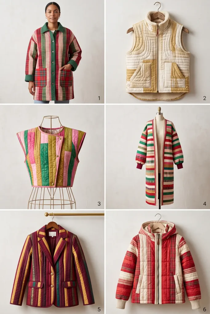Cropped Jelly Roll Christmas Vest