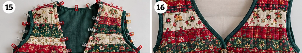 Cropped Jelly Roll Christmas Vest