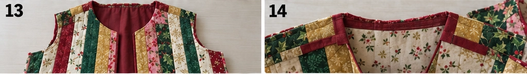 Cropped Quilted Vest for Holiday Party