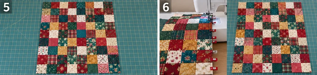 Flannel-Lined Quilted Christmas Vest