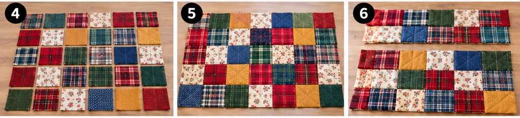 Flannel Quilted Dog Bed