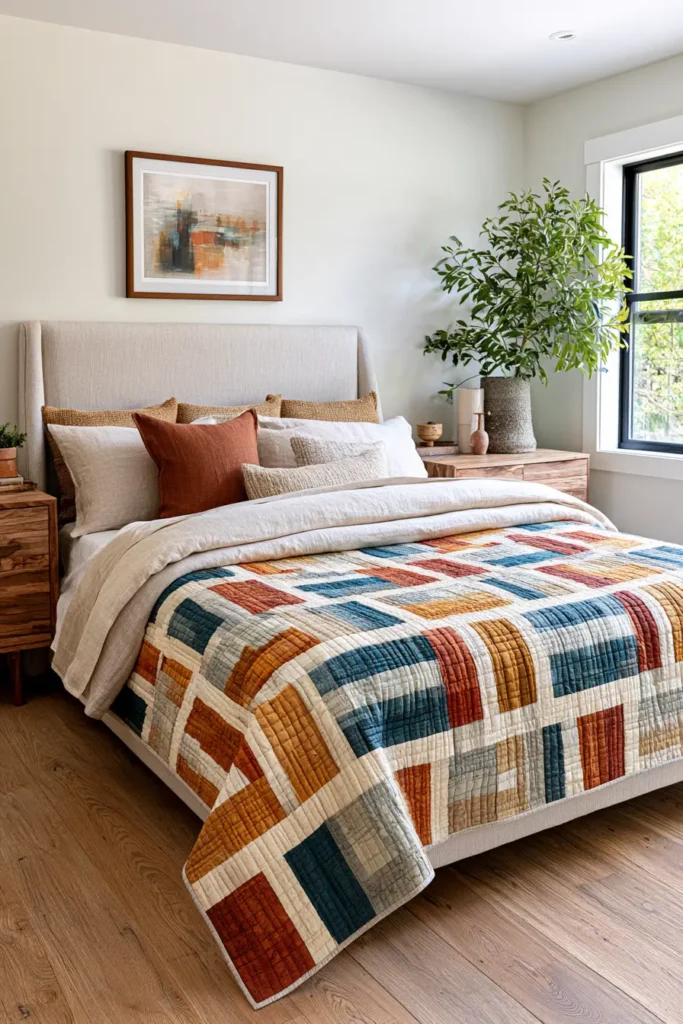 Four-Strip Rail Fence Quilt