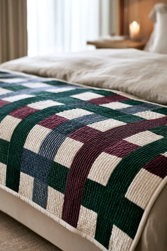 Four-Strip Rail Fence Quilt