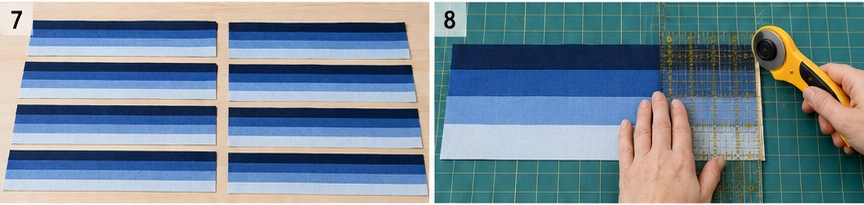 Four-Strip Rail Fence Quilt