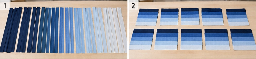 Four-Strip Rail Fence Quilt