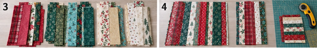 Jelly Roll Christmas Quilted Vest