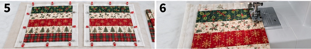 Jelly Roll Quilted Christmas Stocking