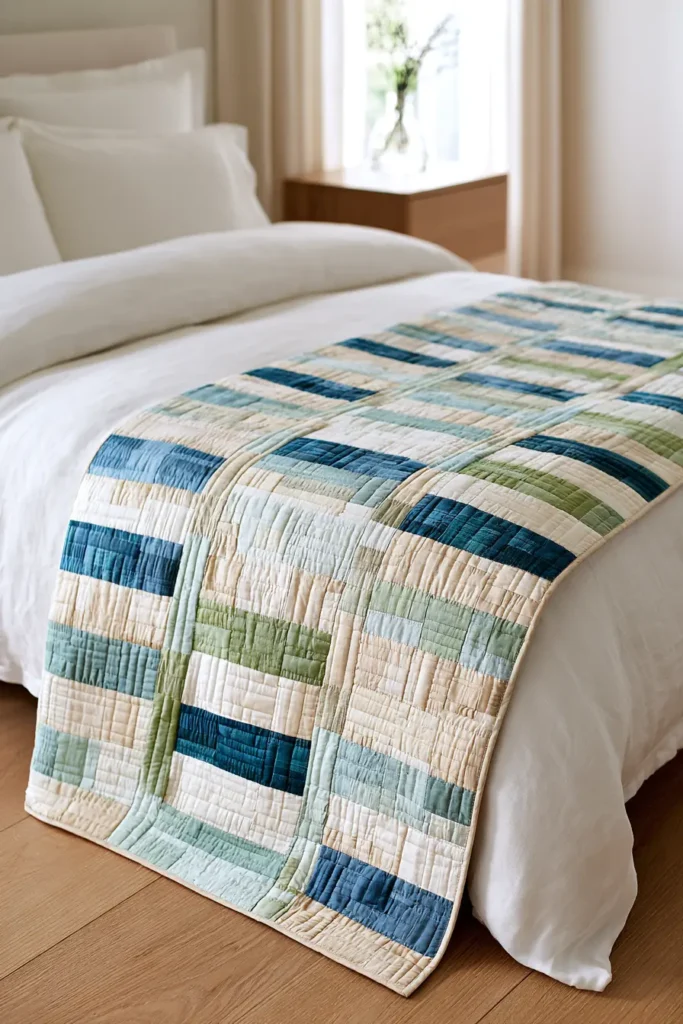 Jelly Roll Rail Fence Quilt