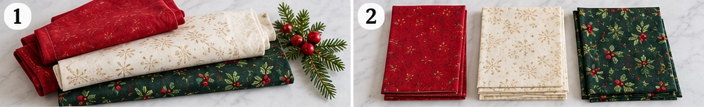 Log Cabin Christmas Table Runner