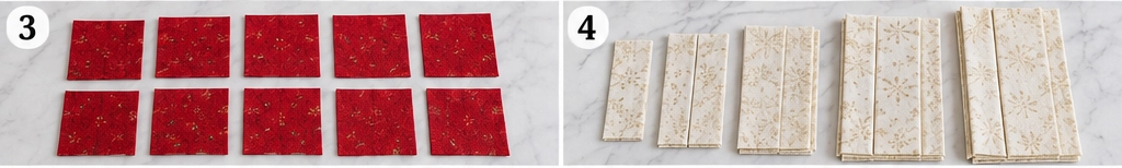 Log Cabin Christmas Table Runner