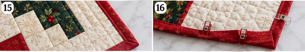 Log Cabin Christmas Table Runner