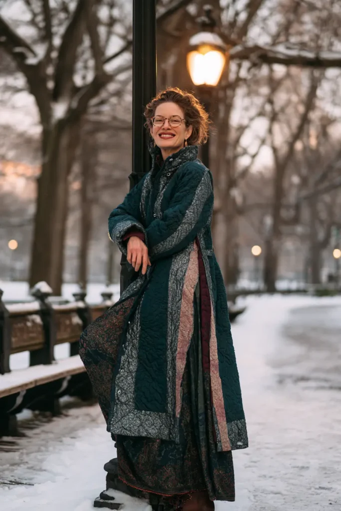 Longline Jelly Roll Christmas Duster Vest
