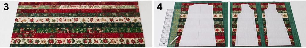 Longline Jelly Roll Christmas Duster Vest