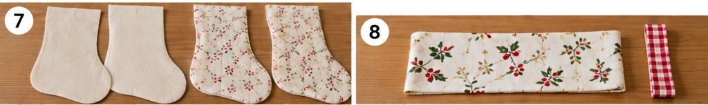 Mini Quilted Christmas Stocking