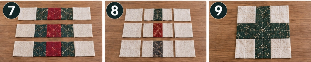 Modern Scandinavian Christmas Quilted Throw