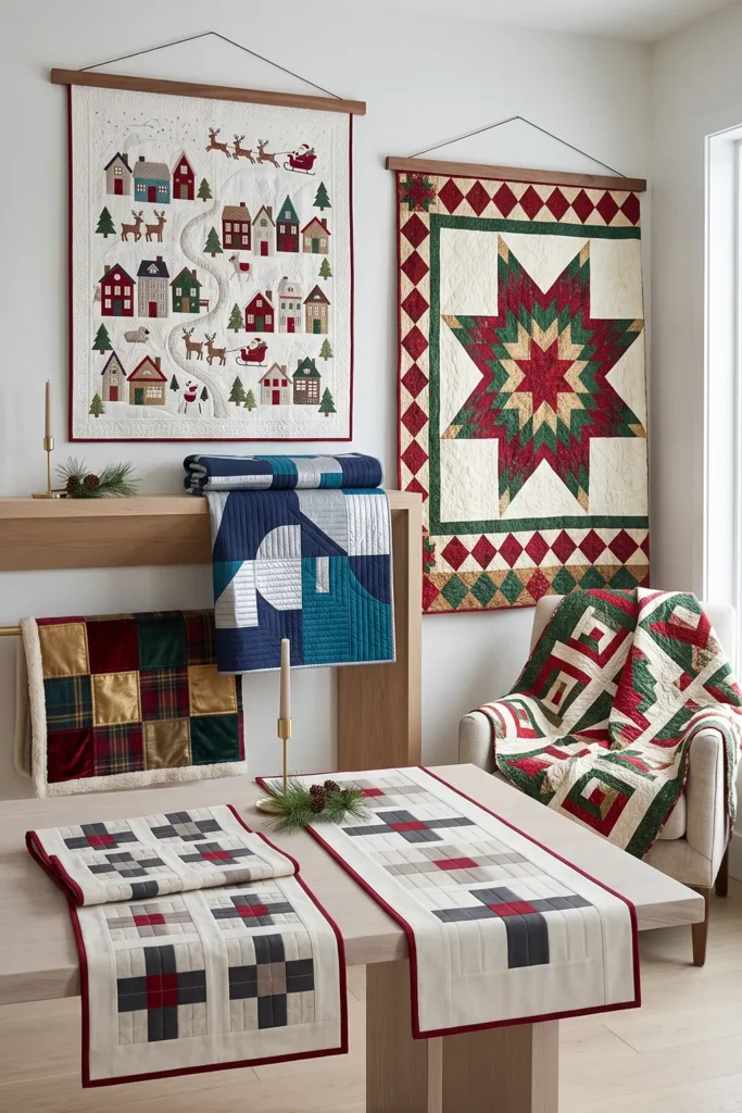 Modern Scandinavian Christmas Table Runner
