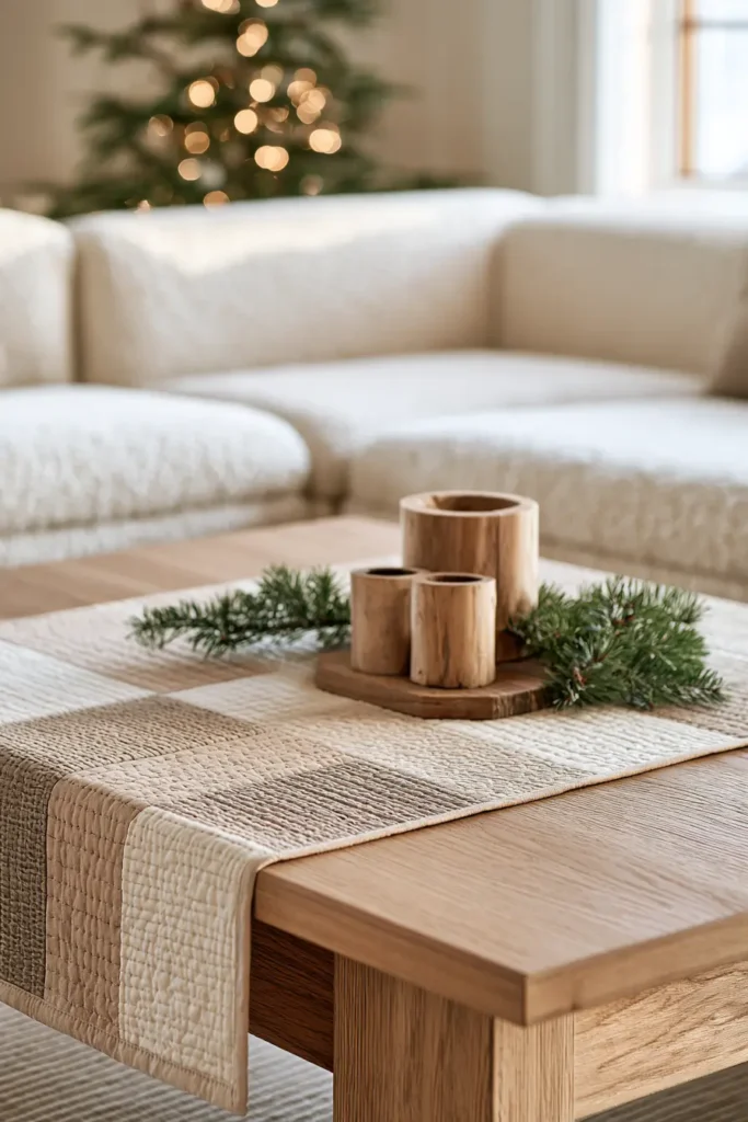 Modern Scandinavian Christmas Table Runner