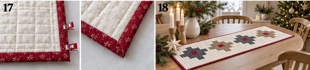 Modern Scandinavian Christmas Table Runner