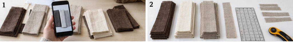 Neutral Rail Fence Quilt