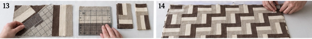 Neutral Rail Fence Quilt