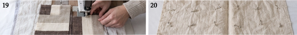 Neutral Rail Fence Quilt